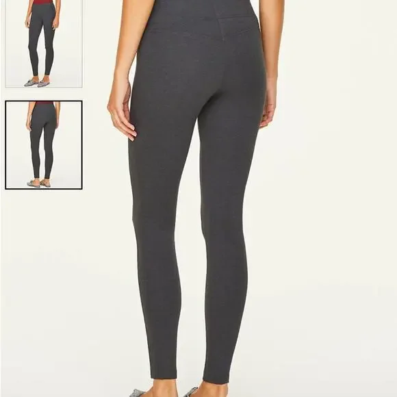 LOFT Charcoal Gray Ponte Leggings - Picture 14 of 14